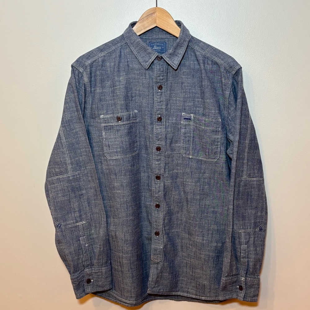 G.H. Bass & Co. Blue Chambray Button-Down Shirt